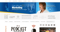 Desktop Screenshot of fiveminutemarketing.com